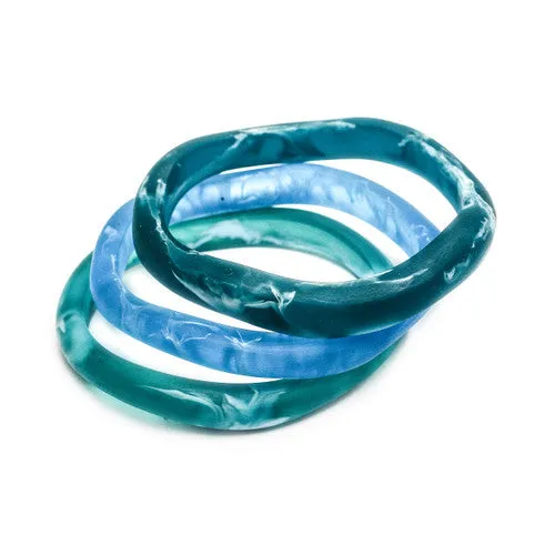 Santorini Triple Resin Bangle