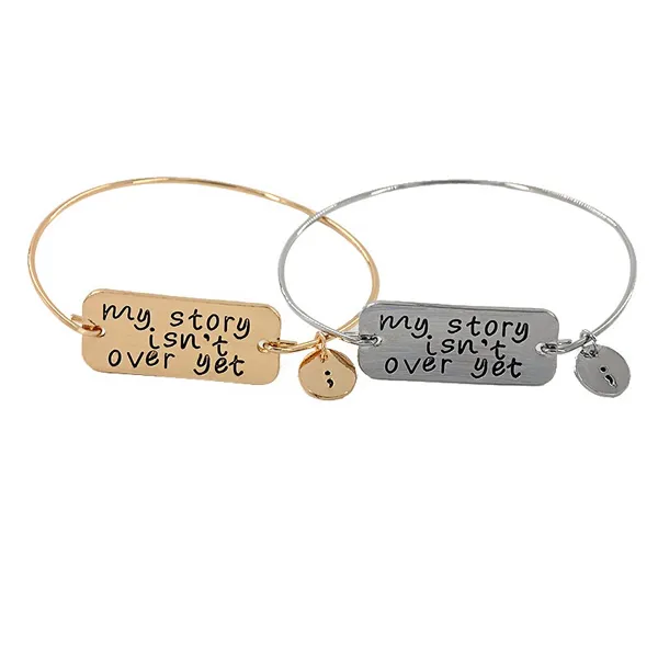 Semicolon Bangle