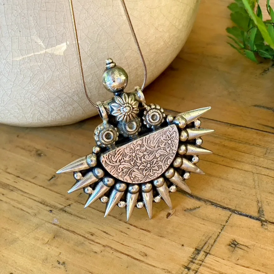 Silver Sun Pendant