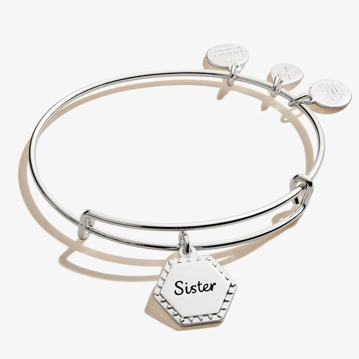 Sister, 'Woven Together' Charm Bangle