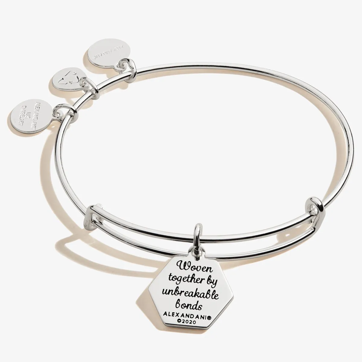 Sister, 'Woven Together' Charm Bangle