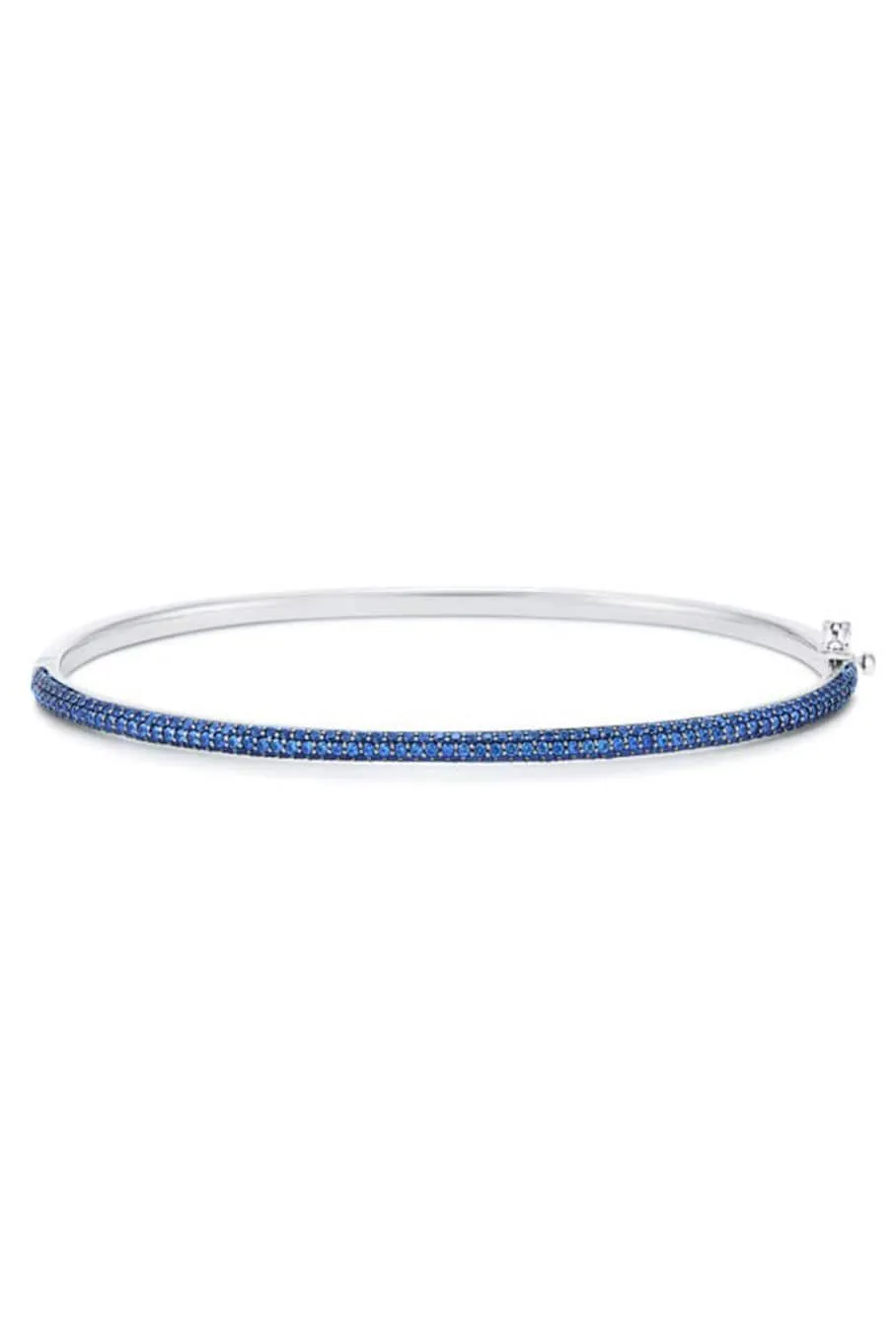 Slim Stackable Blue Sapphire Bangle