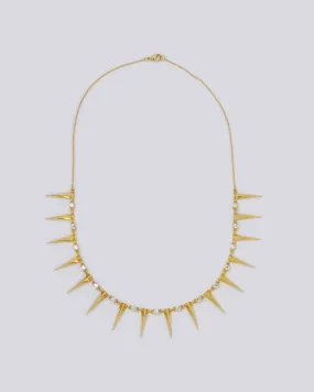 Spike Gold Necklace