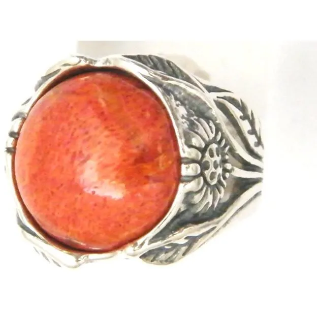 Sterling silver ring set with gemstones - Israeli designer bohemian ring