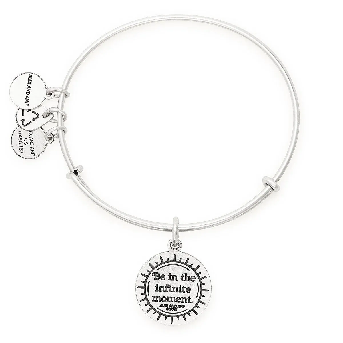 Sun Crystal Charm Bangle