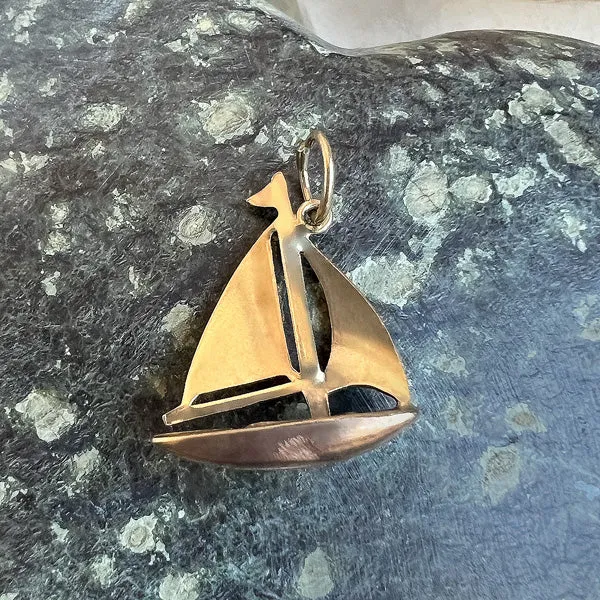 Vintage Sailboat Pendant