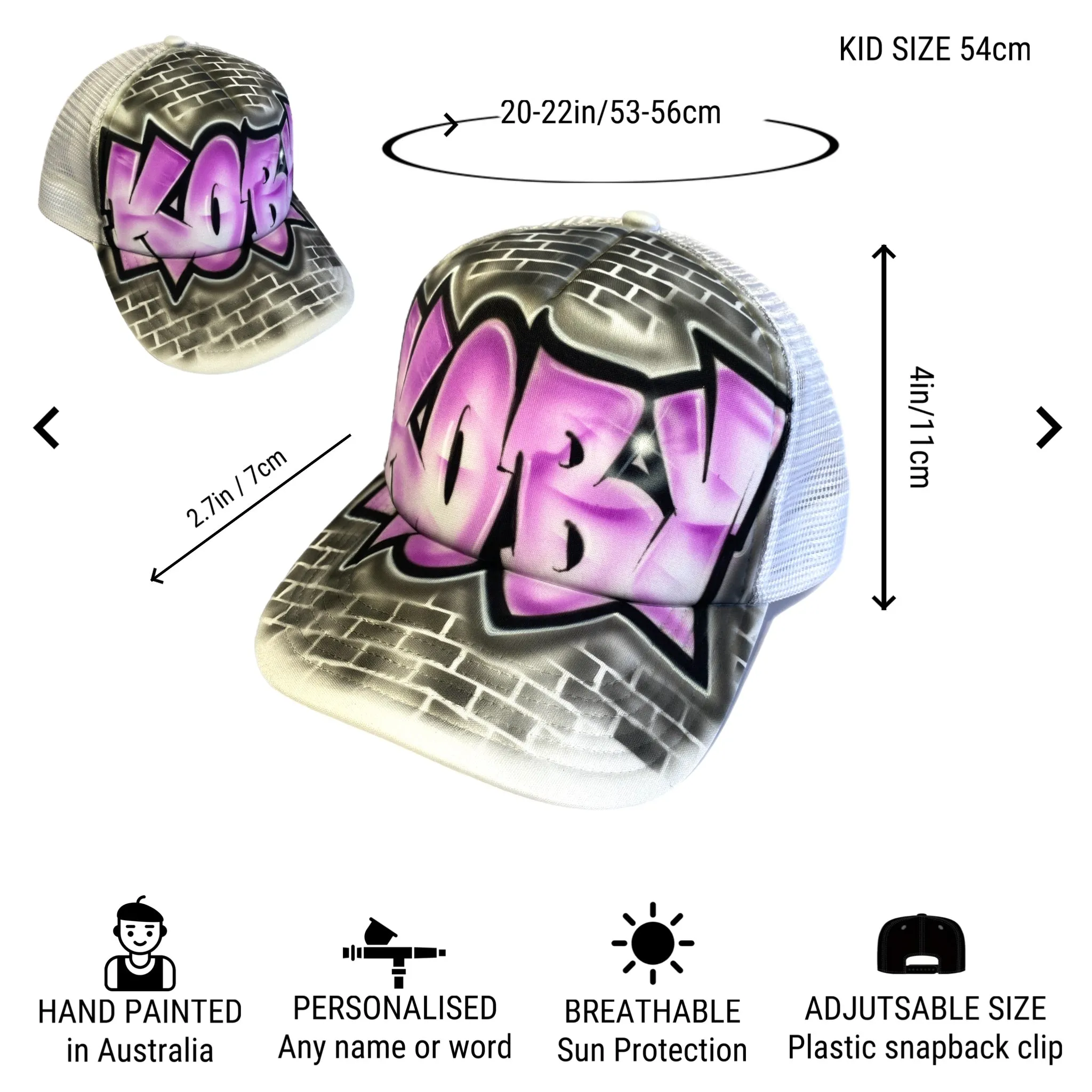 Violet Graff Brick Trucker (18G)