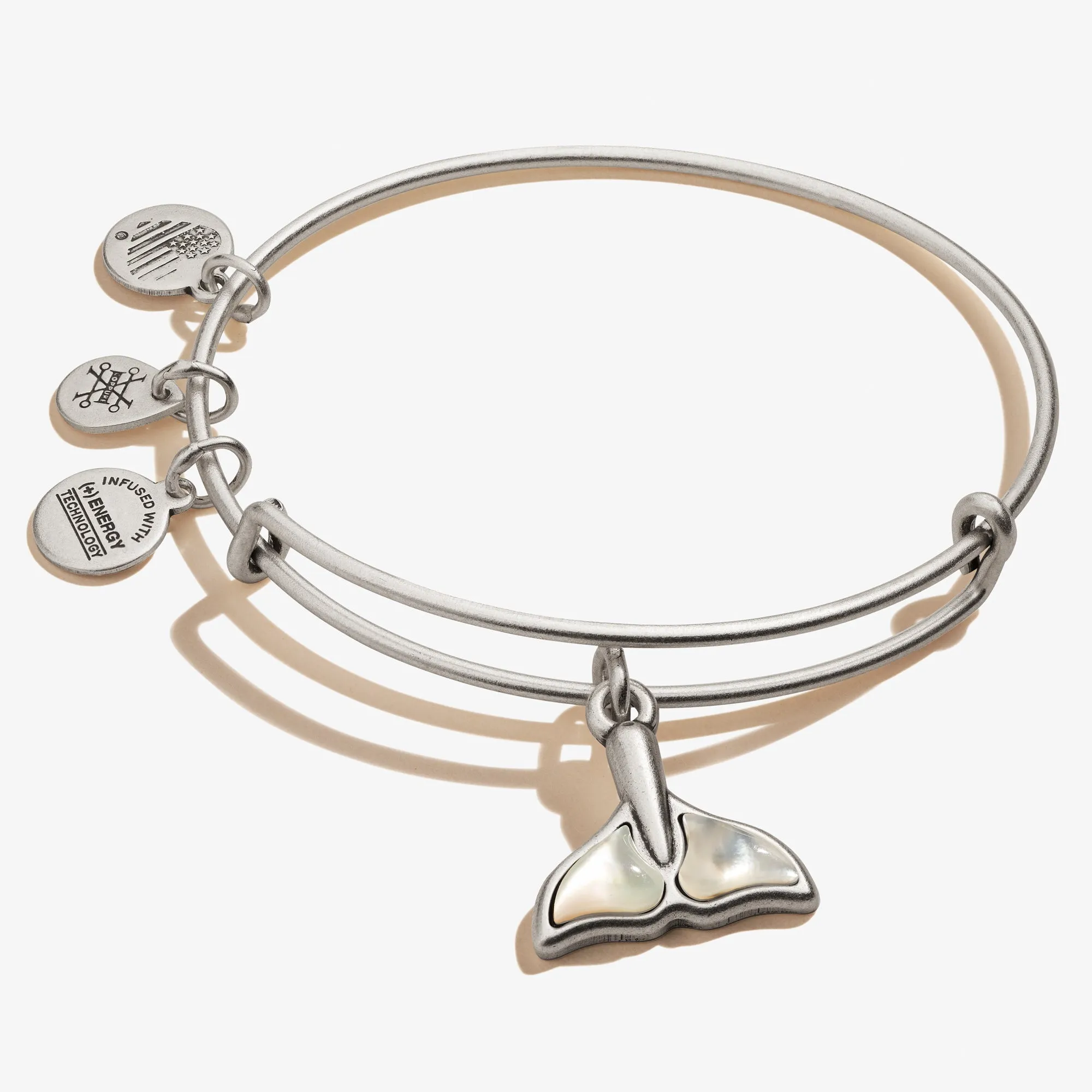 Whale Tail Charm Bangle