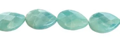 Wholesale Amazonite Bead Drop Pear Shape Faceted Gemstones 18-30mm