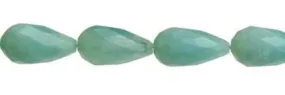 Wholesale Amazonite Bead Drop Shape Faceted Gemstones 12-20mm