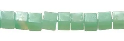 Wholesale Amazonite Bead Square Dice Cube Shape Gemstones 4mm