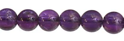 Wholesale Amethyst Bead Round Ball Shape Smooth Gemstones 4mm