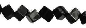 Wholesale Black Agate Bead Dice Shape Gemstones 4mm