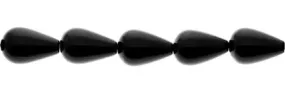 Wholesale Black Agate Bead Drop Shape Gemstones 12-20mm