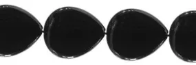 Wholesale Black Agate Bead Pear Shape Gemstones 18-30mm