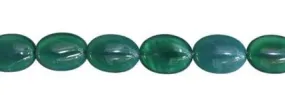 Wholesale Green Jade Color Agate Bead Oval Shape Gemstones 9-18mm