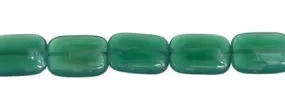 Wholesale Green Jade Color Agate Bead Rectangle Shape Gemstones 14-18mm