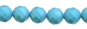 Wholesale Light Blue Turquoise Color Bead Ball Round Shape Faceted Gemstones 6-10mm