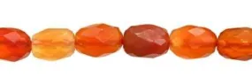 Wholesale Red Agate Natural Color Barrel Shape Faceted Gemstones 6x8mm