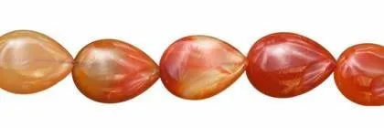 Wholesale Red Agate Natural Color Pear Drop Shape Gemstones 18-30mm