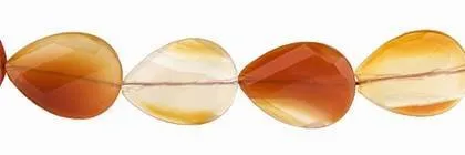 Wholesale Red Agate Natural Color Pear Shape Faceted Gemstones 22x30mm