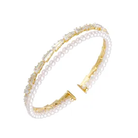 Women's Fashion Beads Gemstone Bangle